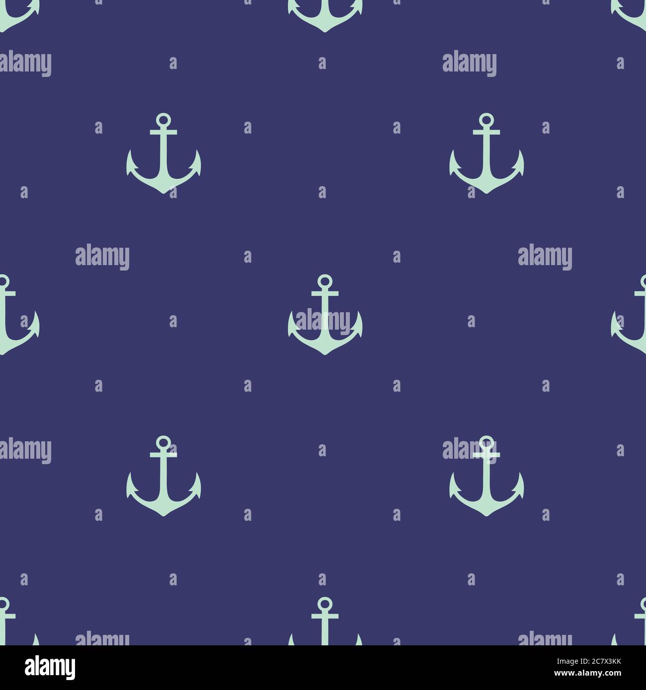Seamless pattern with cute sea elements . Vector illustration. Stock Vector