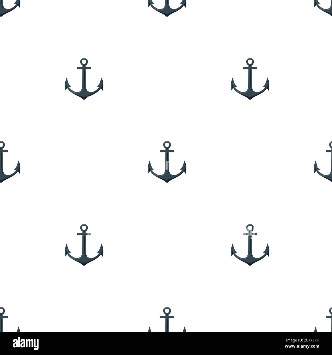Seamless pattern with cute sea elements . Vector illustration. Stock Vector