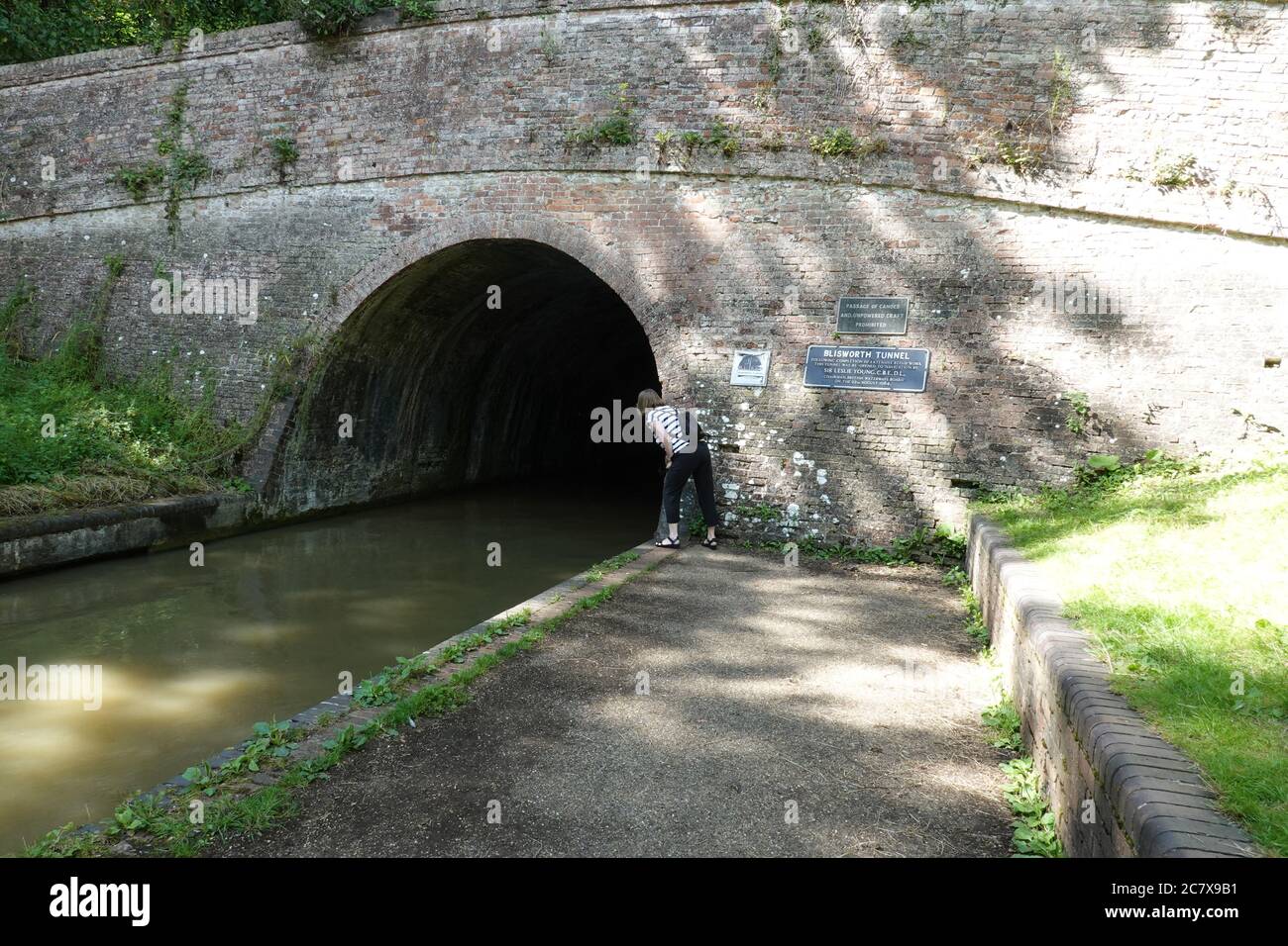 Stoke Bruerne Canal Northants UK 19 July 2020 Blisworth Brick 