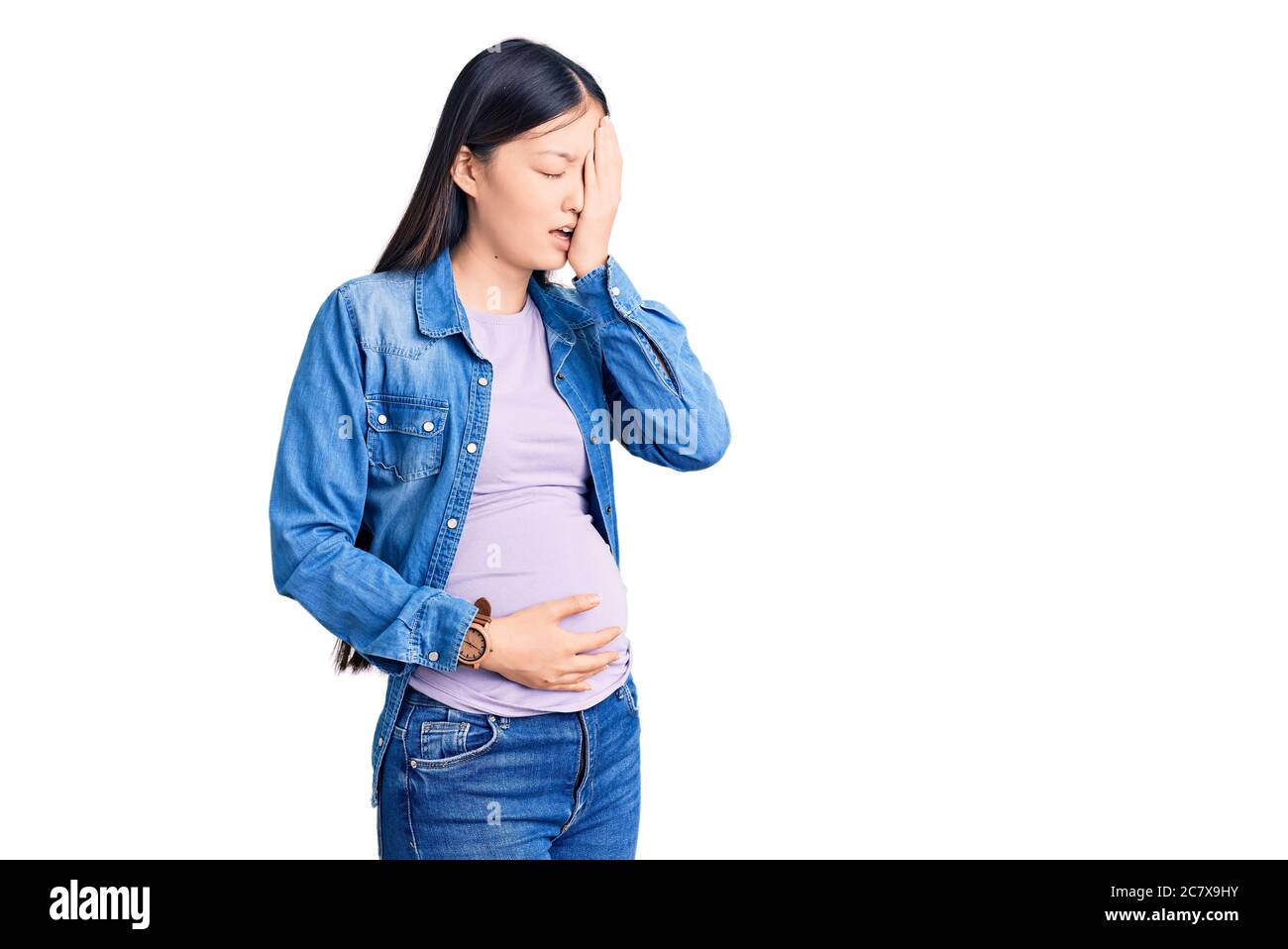 Pregnant pain face Cut Out Stock Images & Pictures Alamy