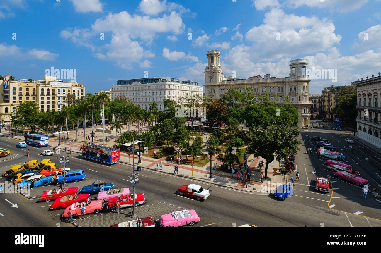 HAVANA, CUBA - CIRCA JANUARY 2020: Havana Central Park Stock Photo