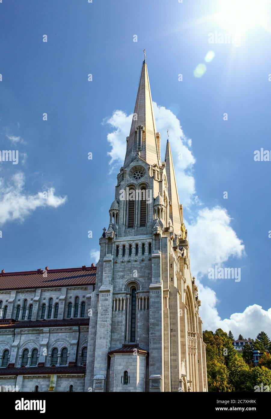 Saint Anne in Quebec Under Sun Stock Photo