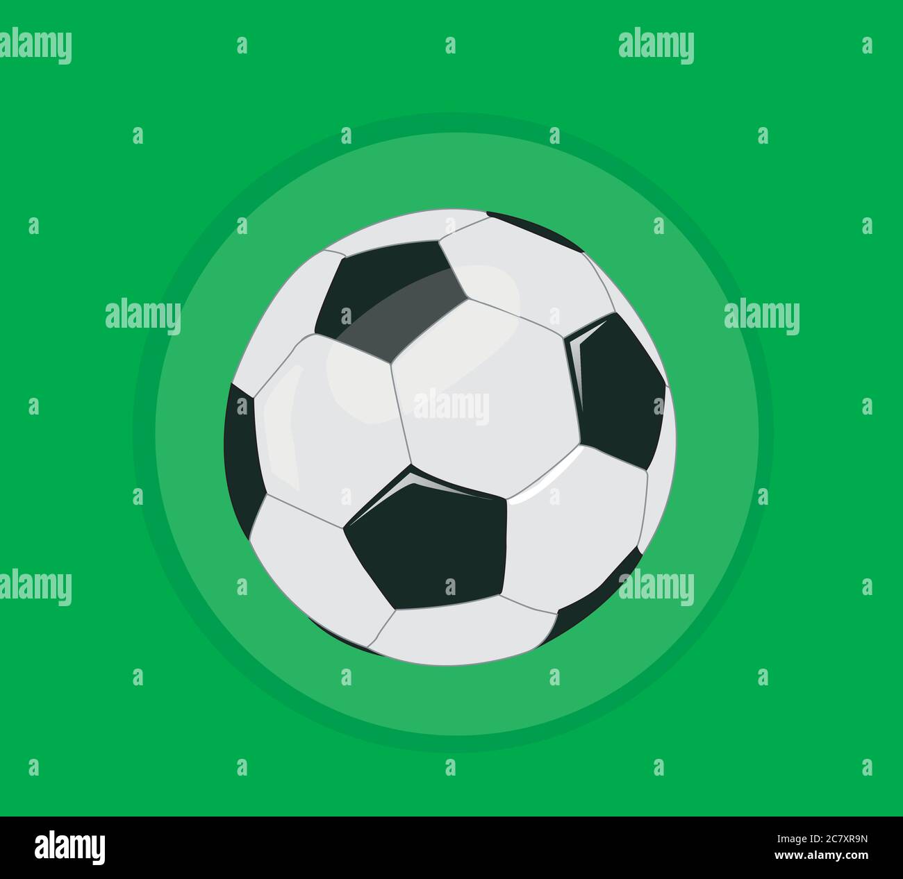 vector soccer ball illustration Stock Vector Image & Art Alamy