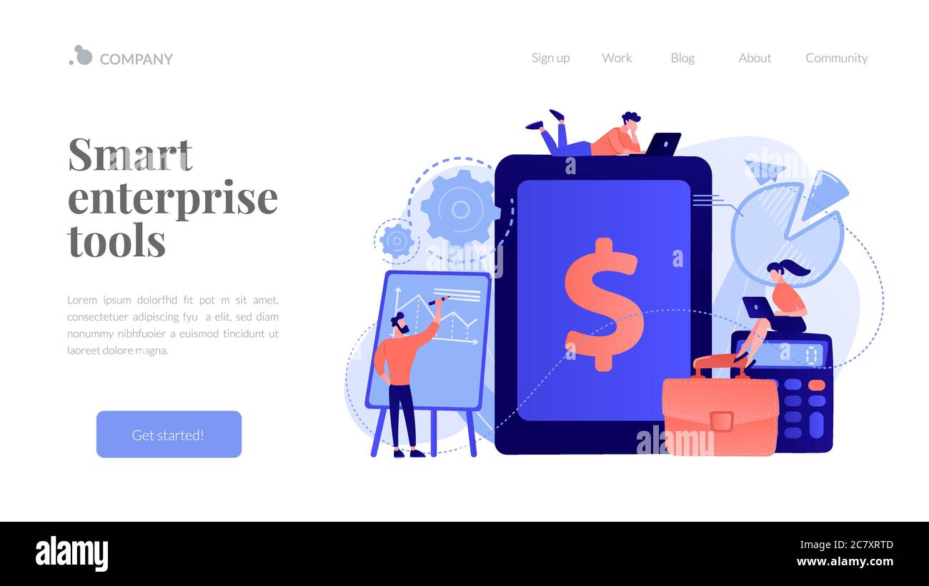 Enterprise accounting concept landing page Stock Vector Image & Art Alamy