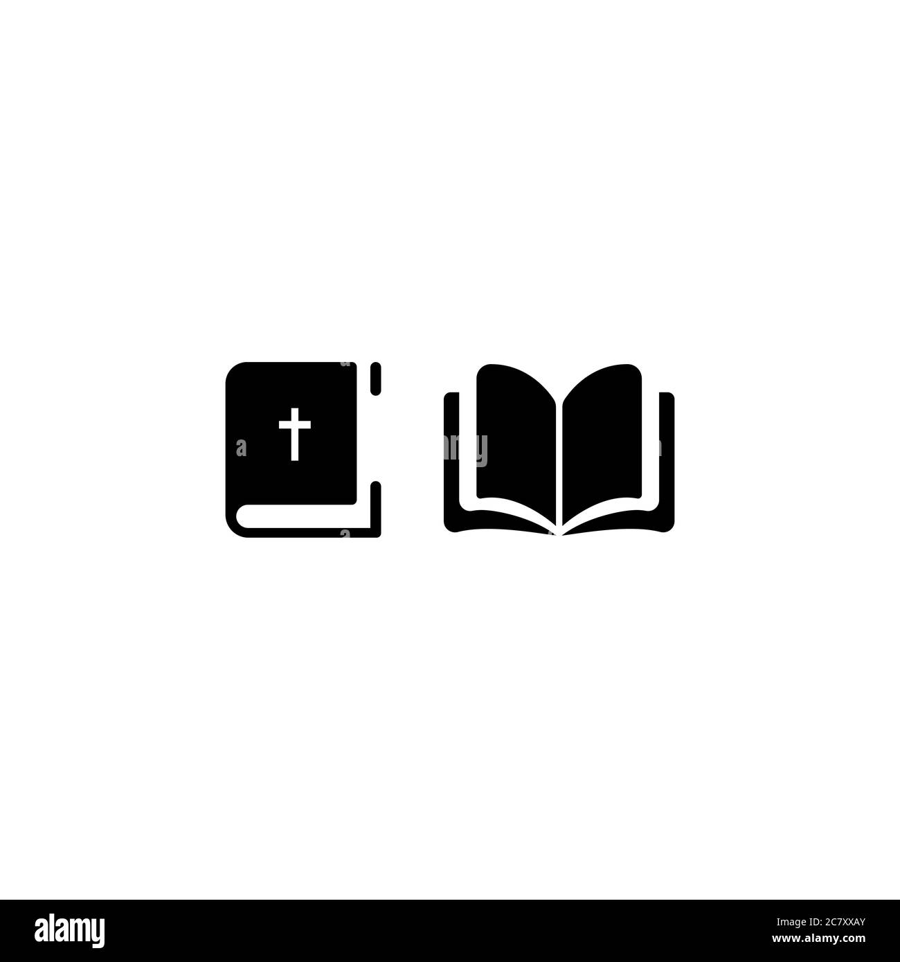 Holy Bible book icon. Vector on isolated white background. EPS 10. Stock Vector