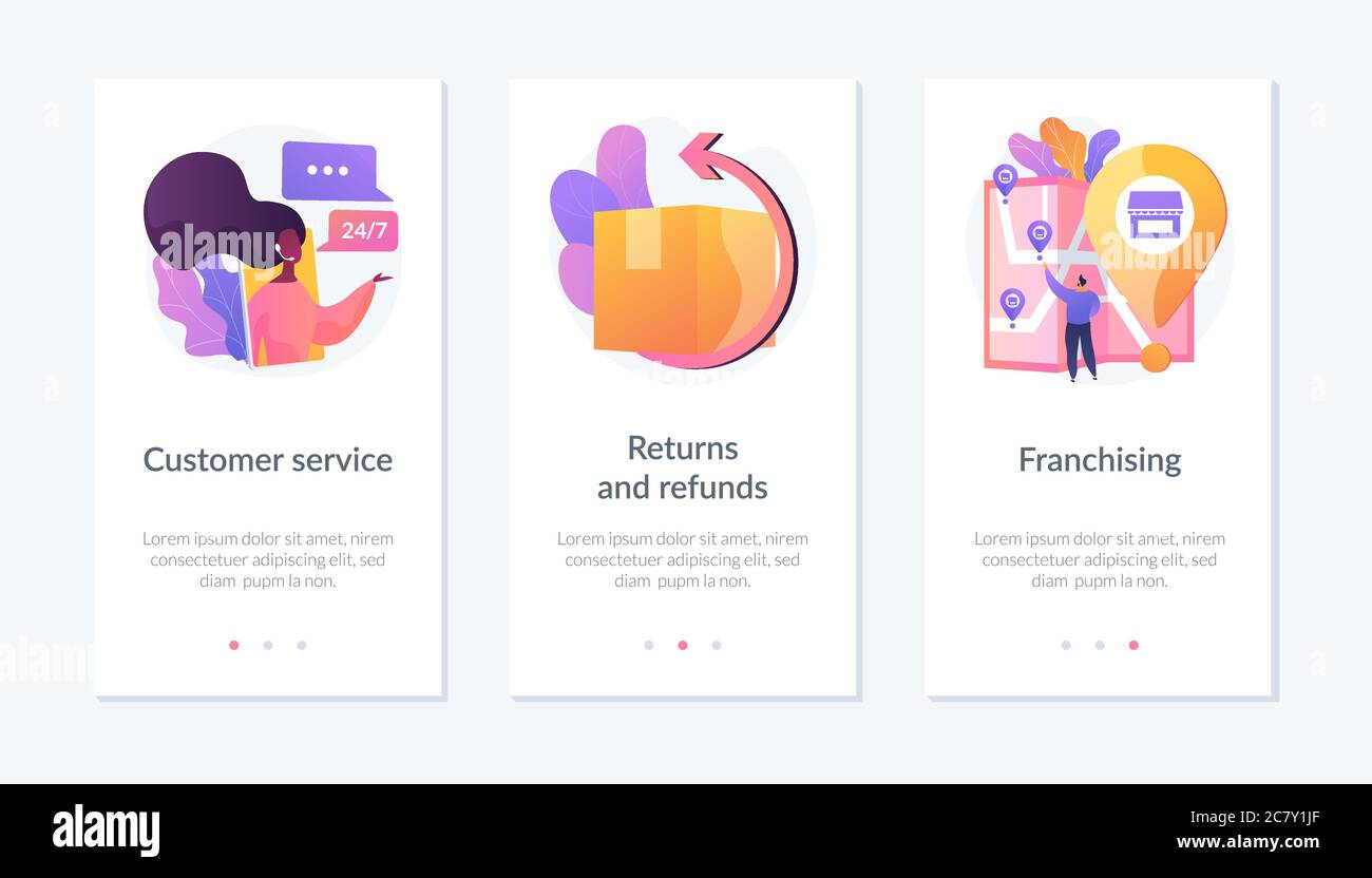 Online store app interface template Stock Vector Image & Art Alamy