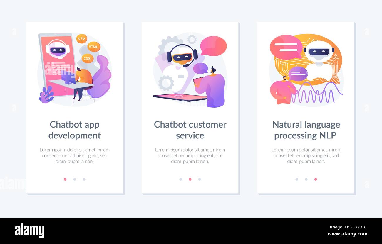Chatbot app interface template Stock Vector Image & Art Alamy Chatbot app interface template Stock Vector Image & Art Alamy