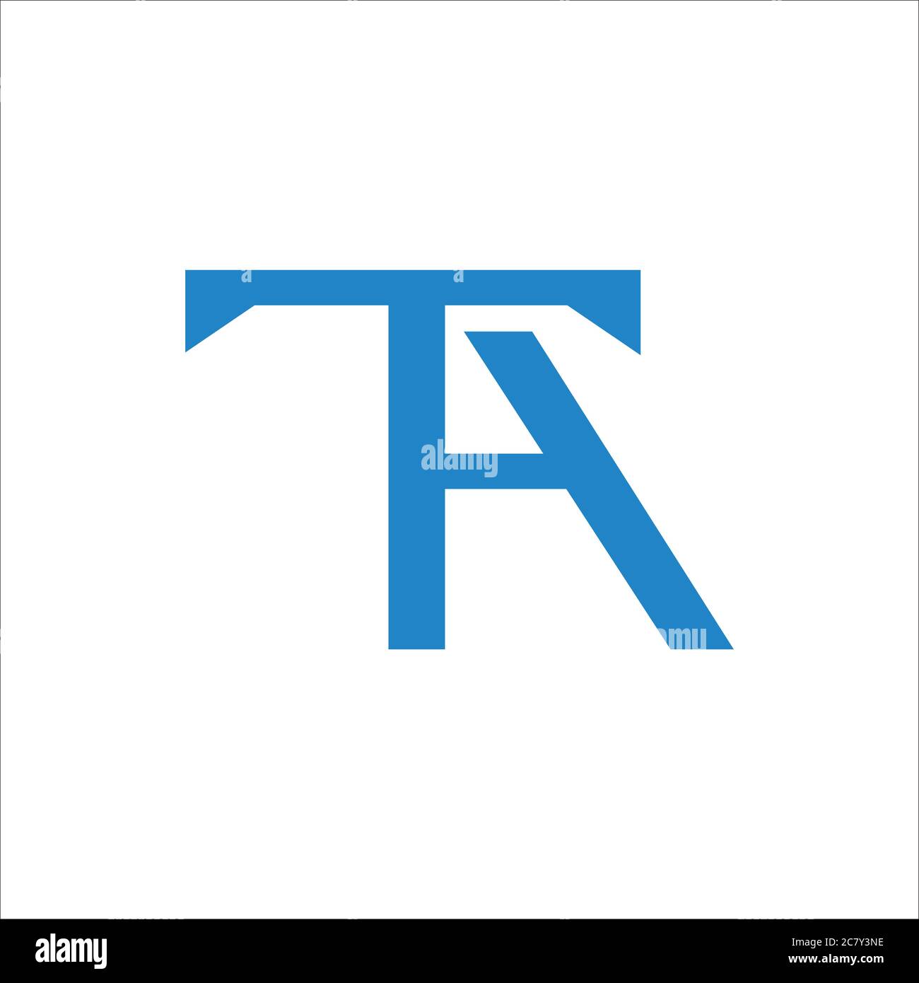Initial letter at logo or ta logo vector design template Stock Vector