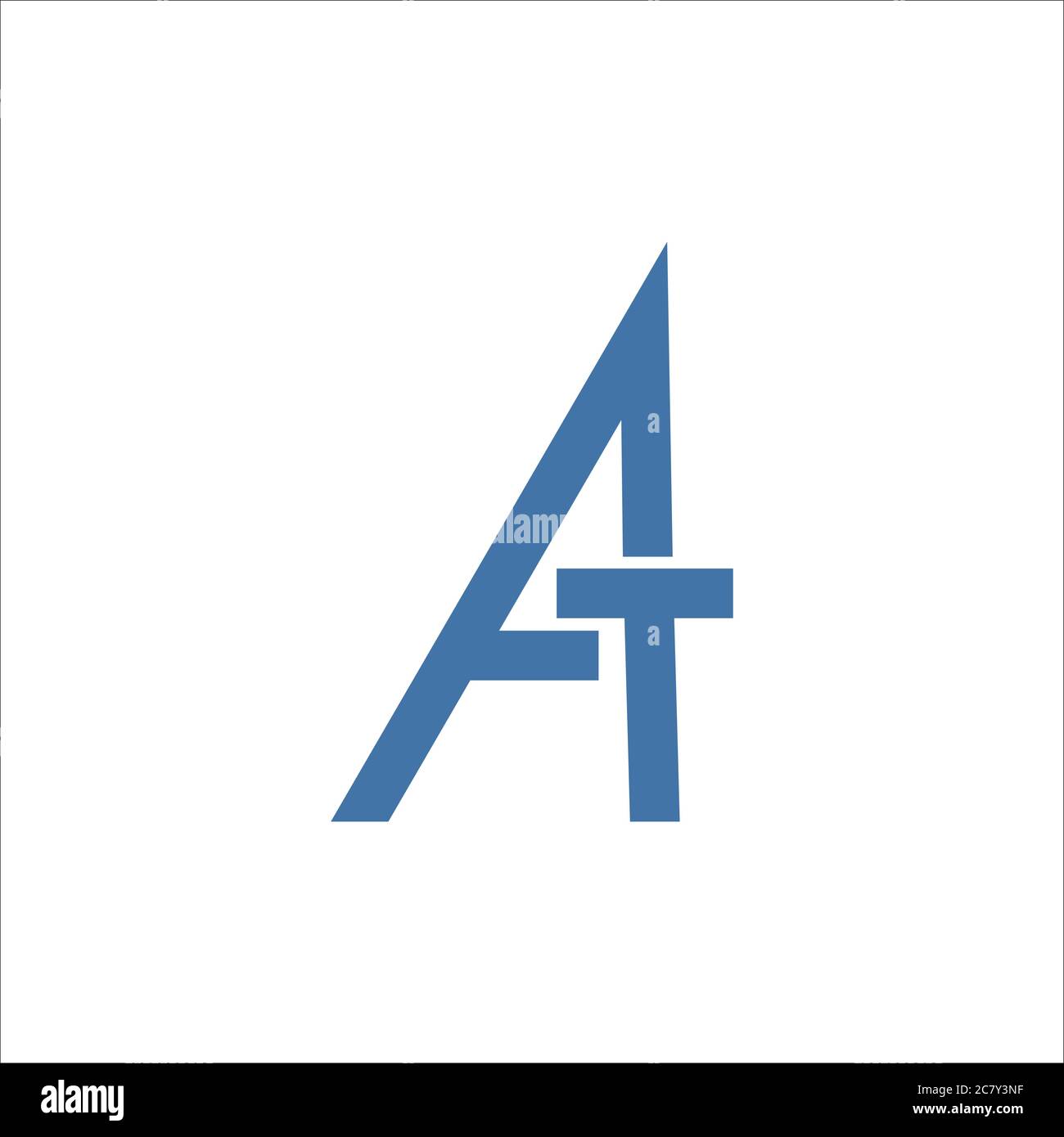 Initial letter at logo or ta logo vector design template Stock Vector ...