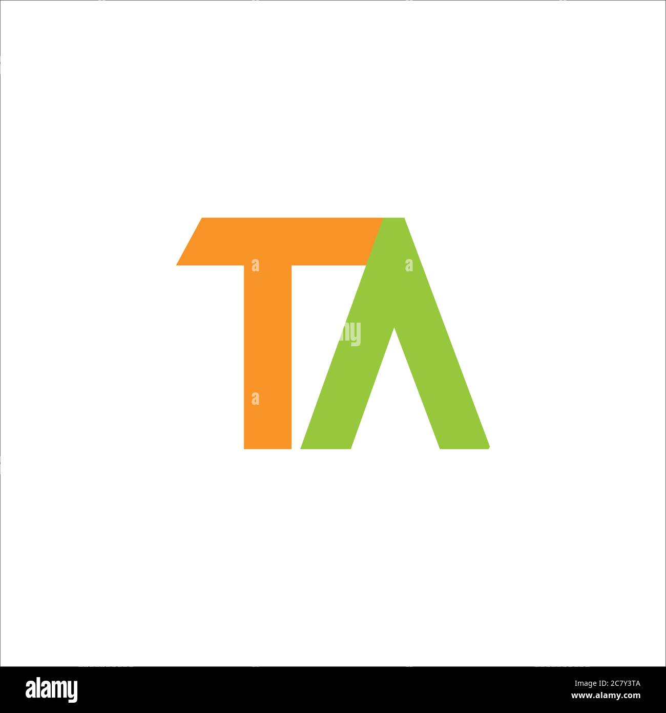 Initial letter at logo or ta logo vector design template Stock Vector