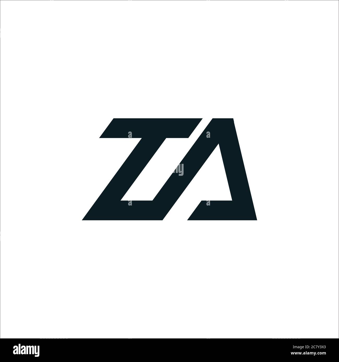 Initial letter at logo or ta logo vector design template Stock Vector