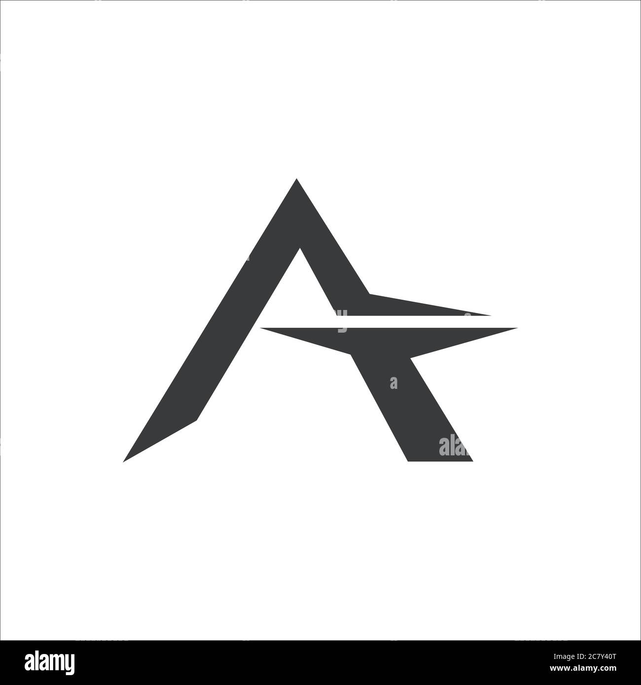 Initial letter at logo or ta logo vector design template Stock Vector