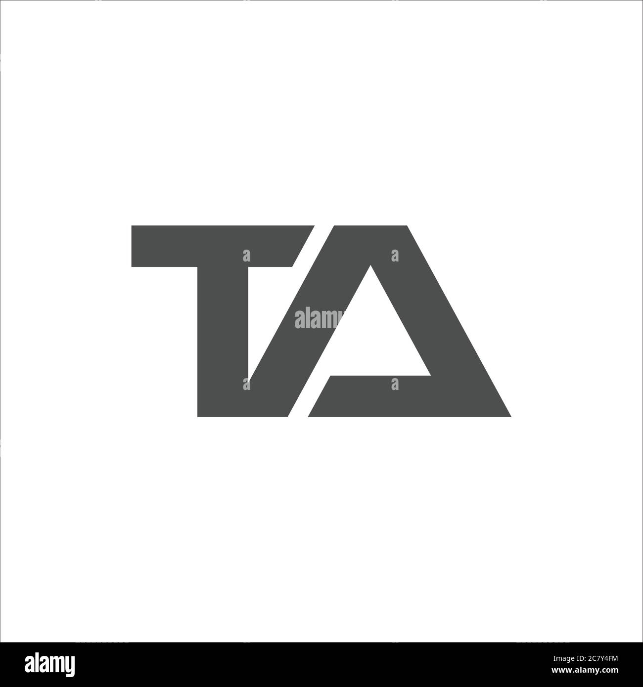 Initial letter at logo or ta logo vector design template Stock Vector