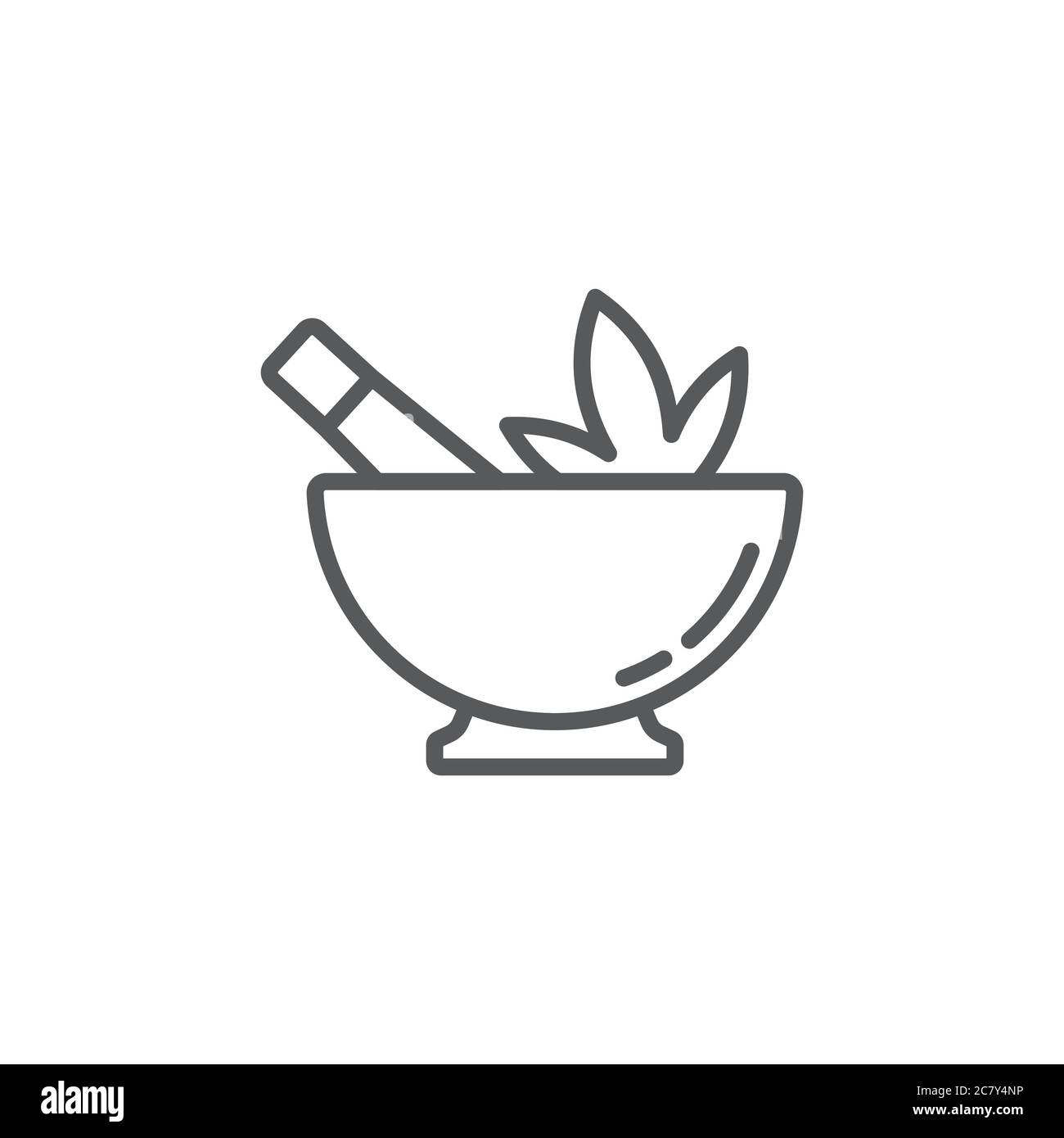 Hemp bowl vector icon symbol isolated on white background Stock Vector ...