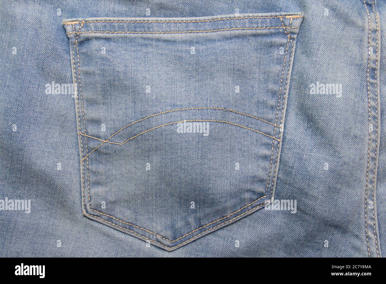 close up of blue jeans backside pocket Stock Photo - Alamy