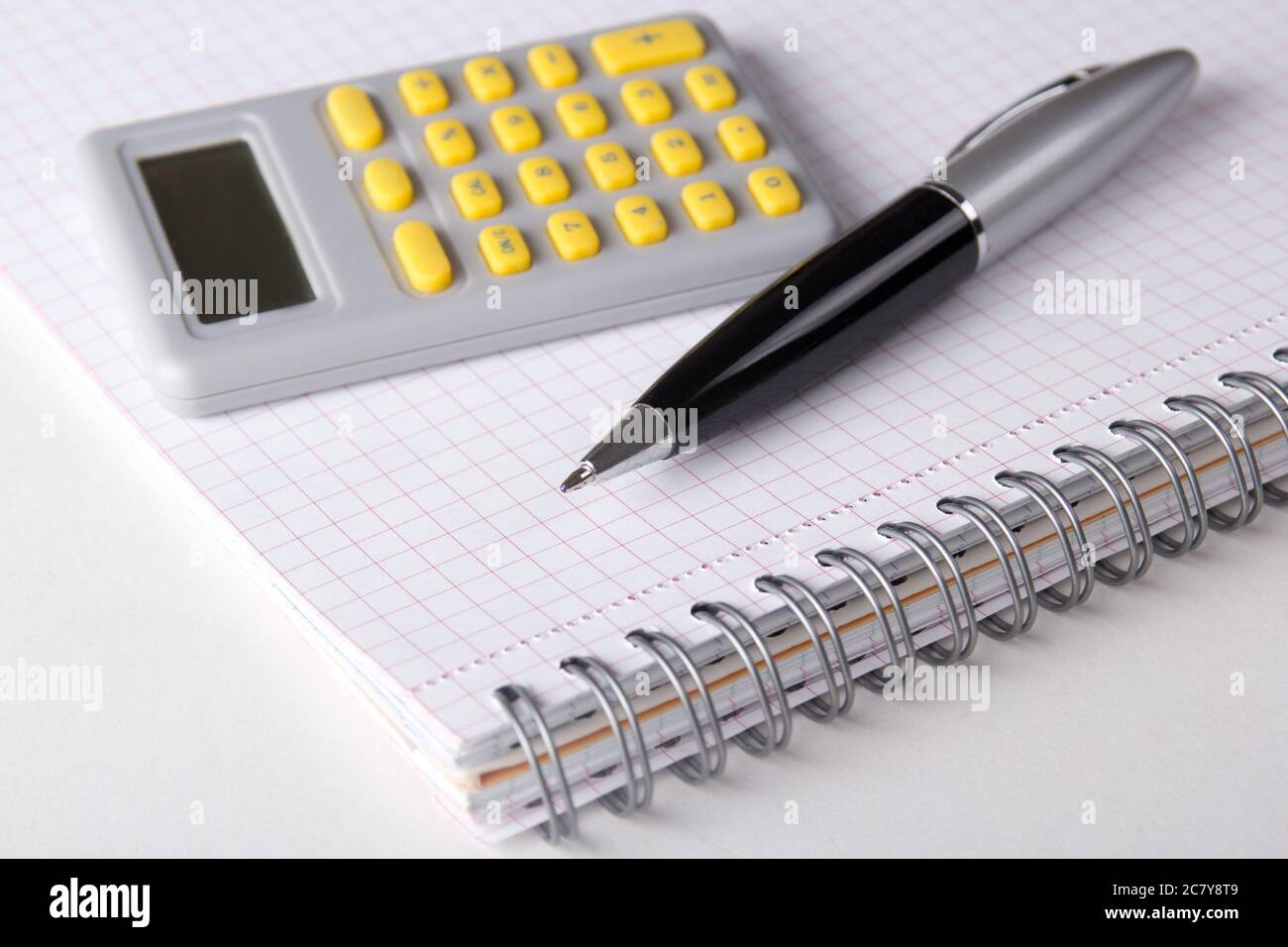 Math Checked Note Open notebook pen mathematics hi-res stock photography and images - Alamy