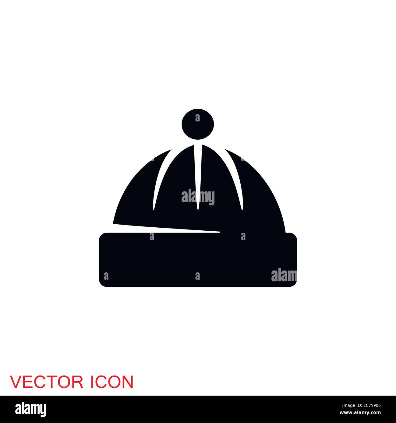 Cap icon in Flat Style. Vector illustration Stock Vector