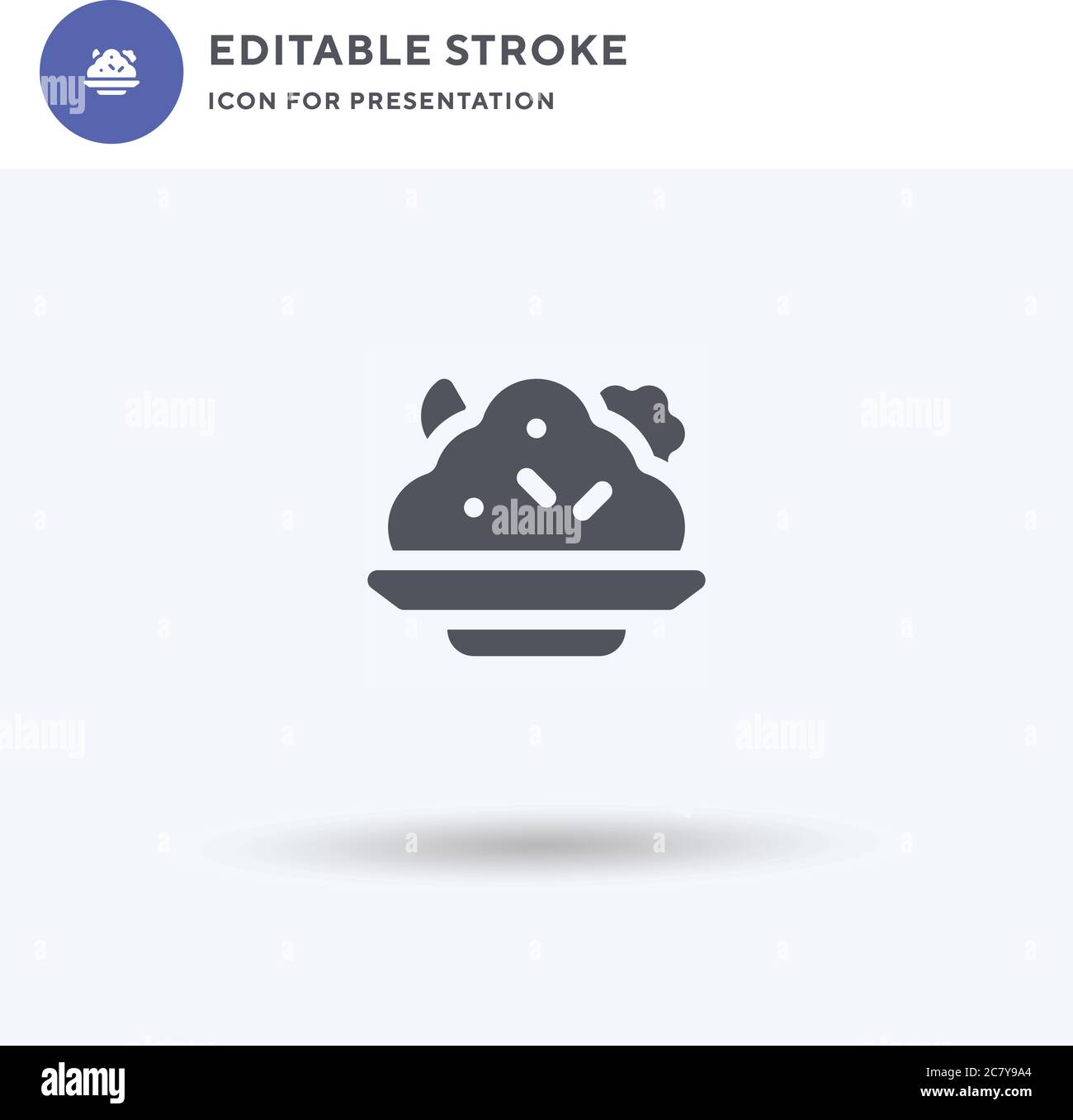 Stoemp icon vector, filled flat sign, solid pictogram isolated on white ...