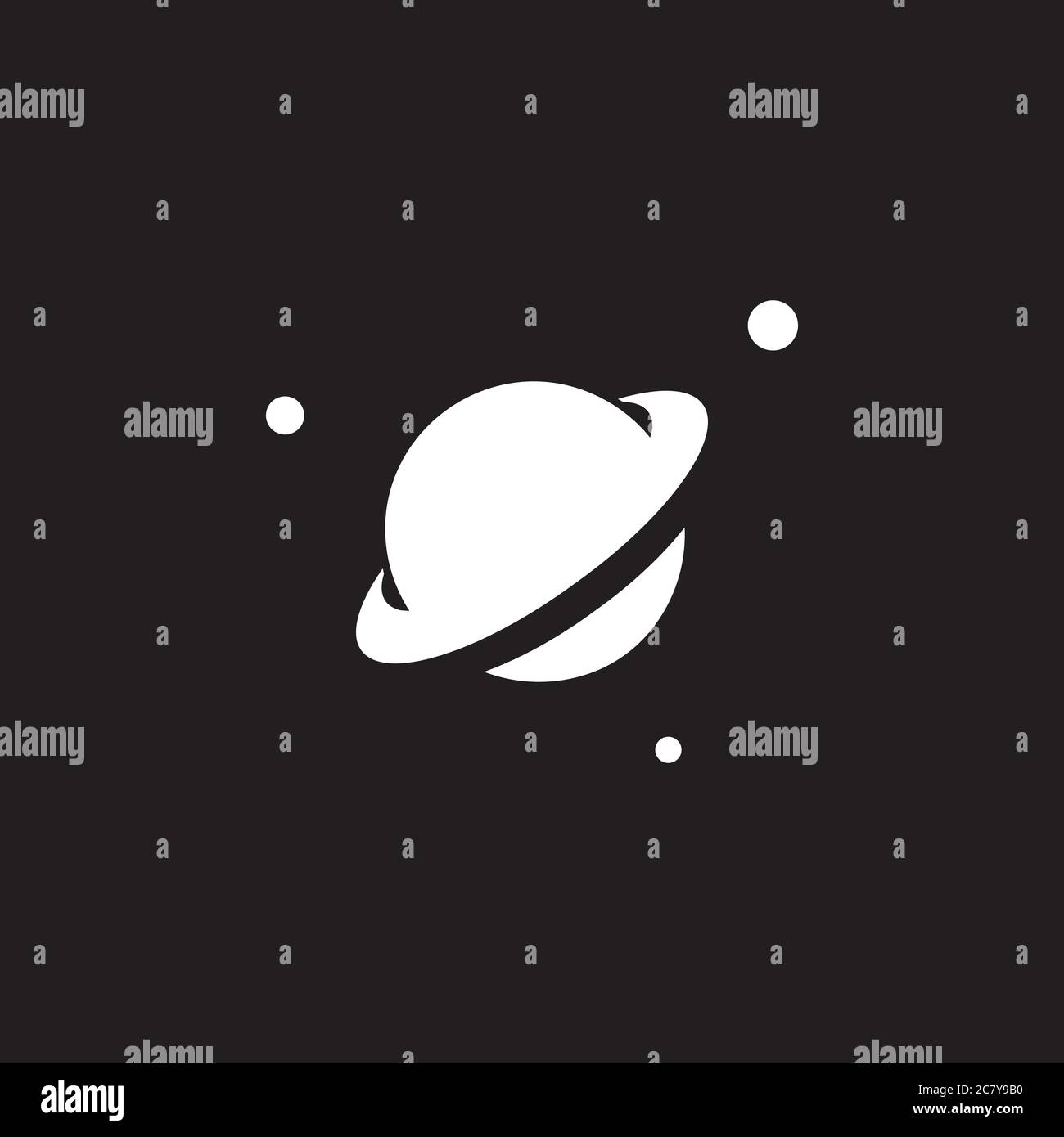 Space icon in flat style. Vector illustration Stock Vector Image & Art ...