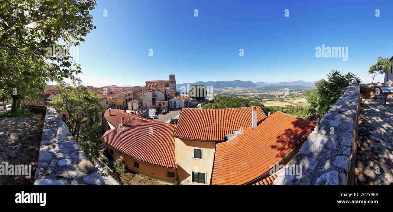 Sant'Angelo dei Lombardi - Panoramica dal castello Stock Photo