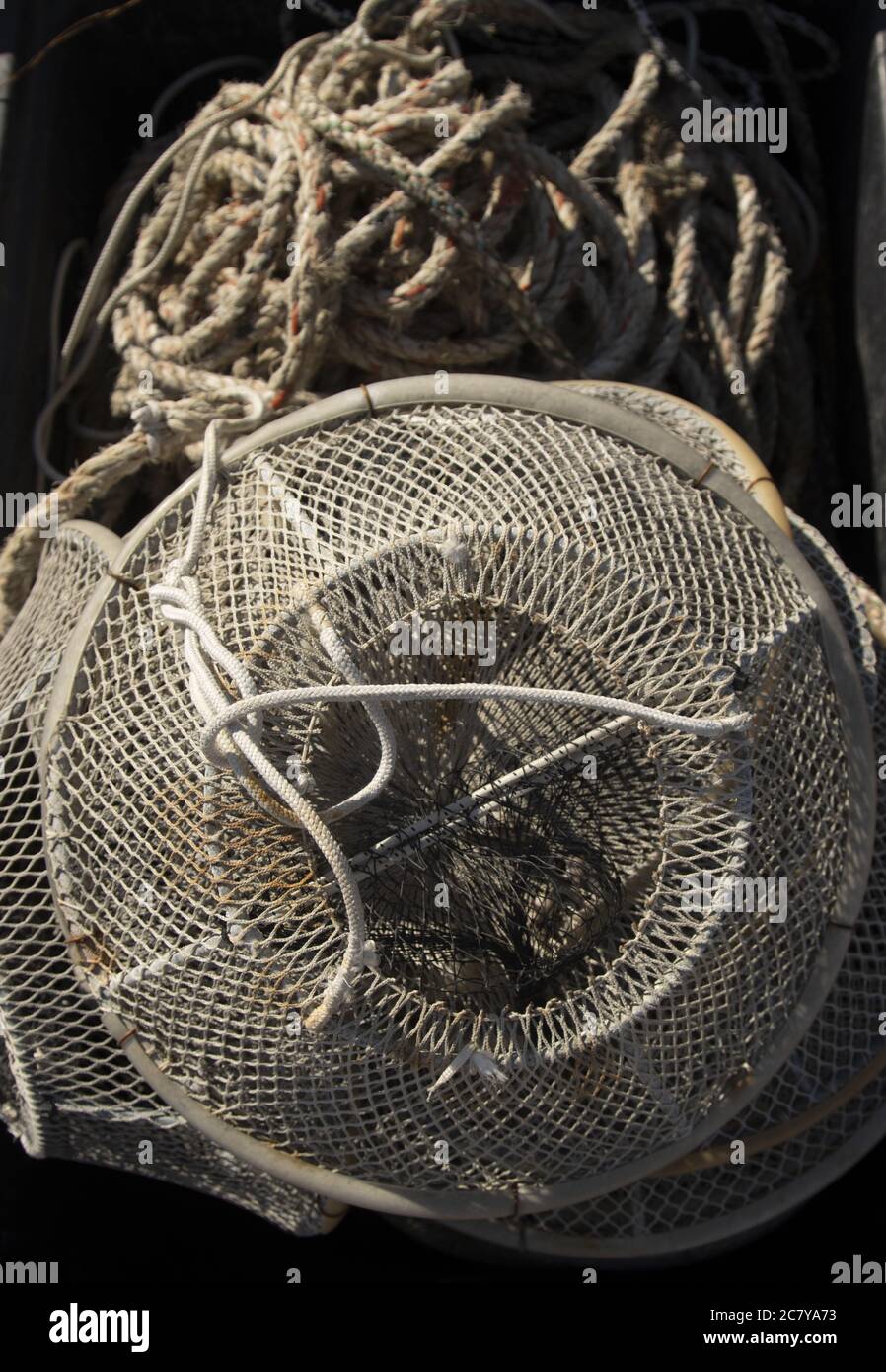 Messy equipment ropes nets hi-res stock photography and images - Alamy