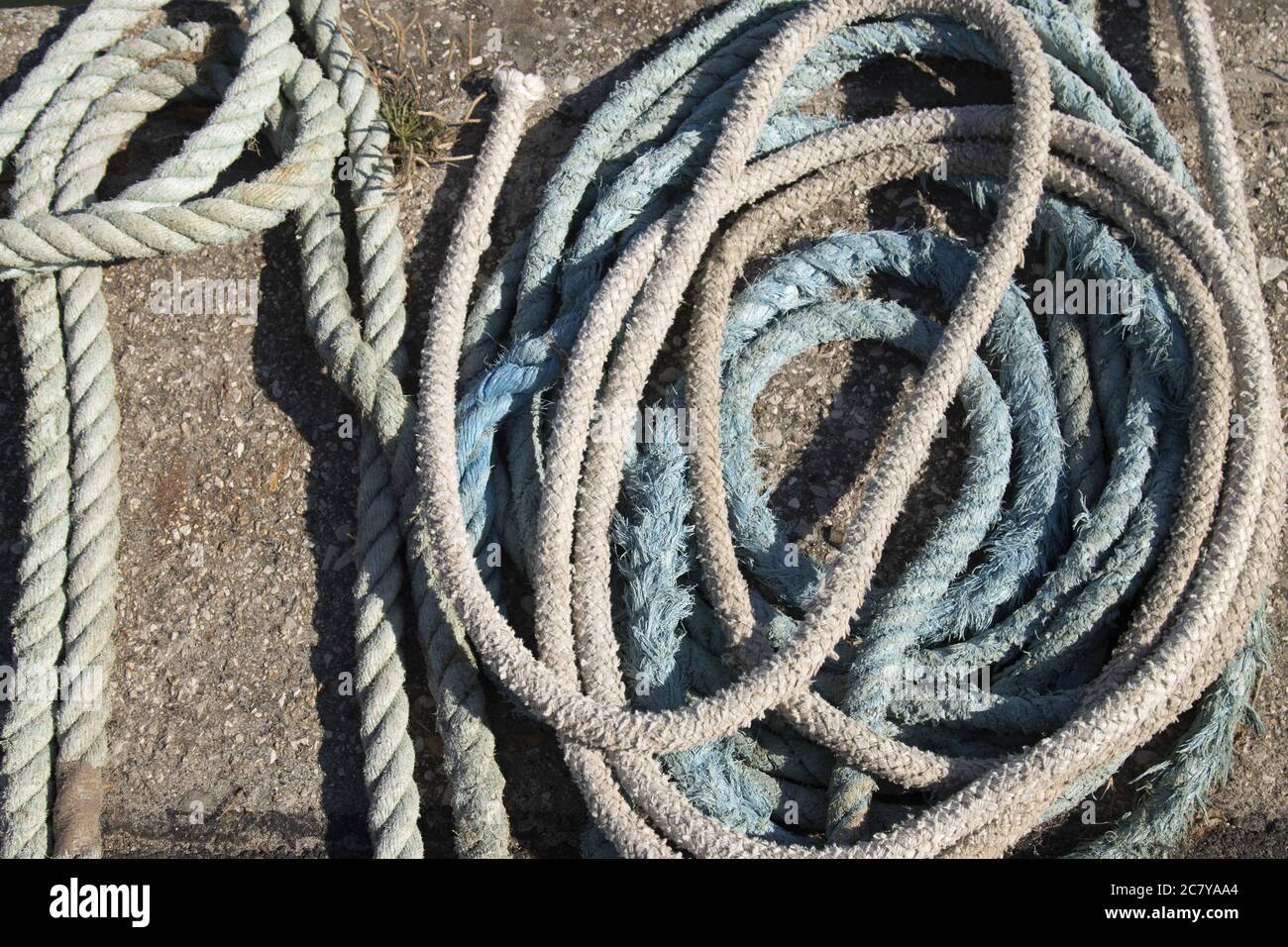 Messy equipment ropes nets hi-res stock photography and images - Alamy