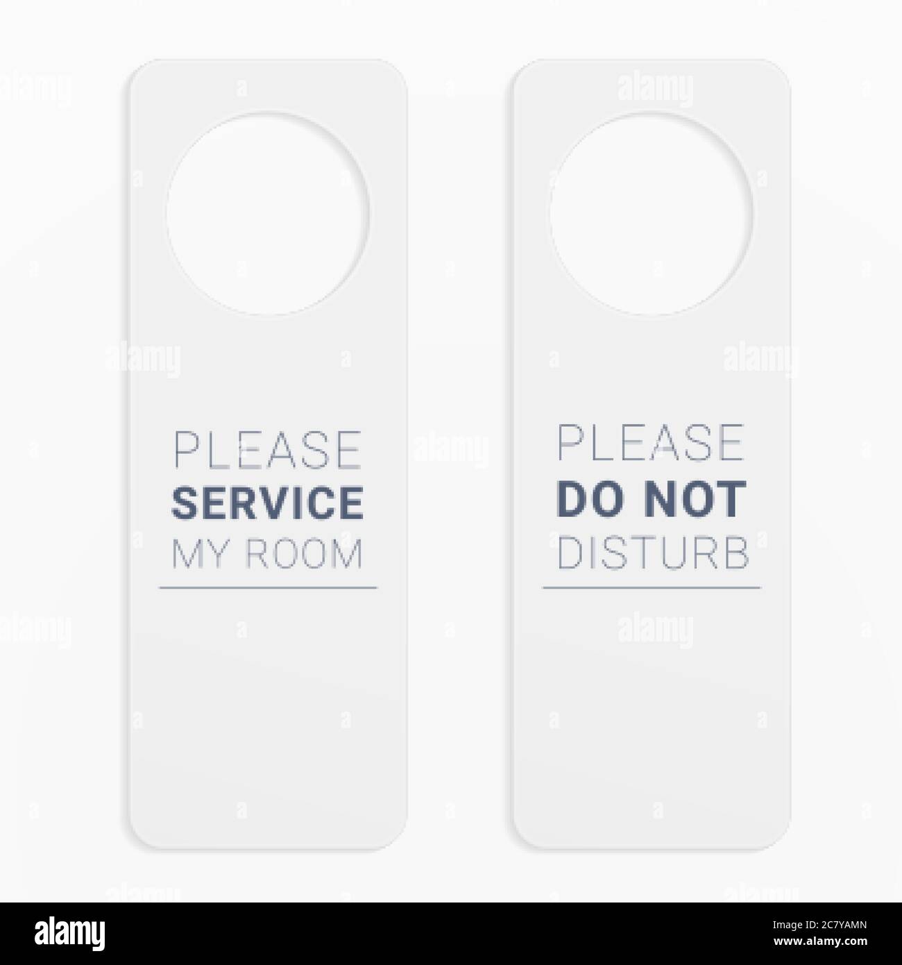 Please Do Not Disturb with Stop Icon - Door Hanger