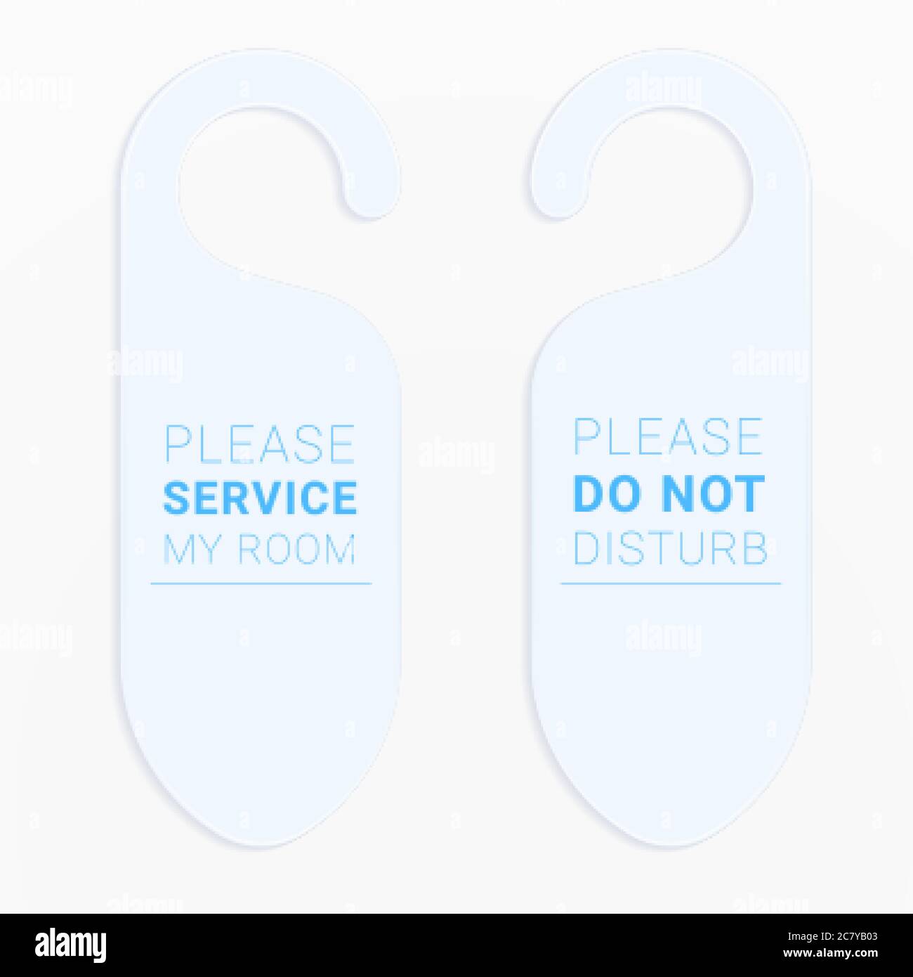Do not disturb sign template. Door handle hanger Stock Vector Image
