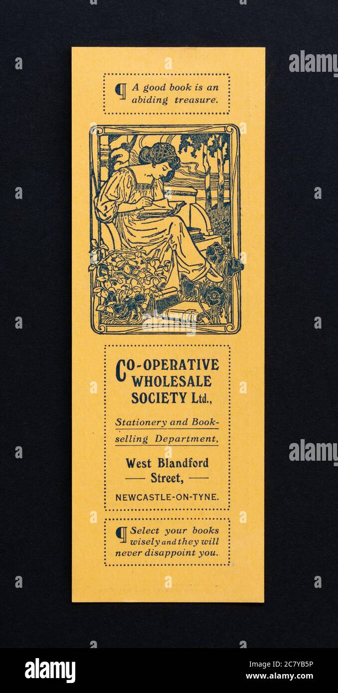 Co-operative wholesale society ltd - coop - cws - vintage bookmark Stock Photo