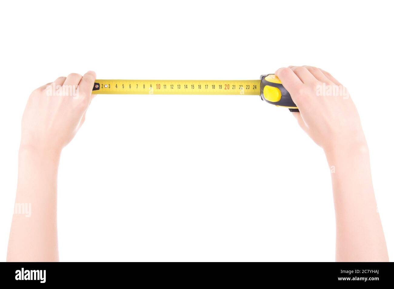Handywoman Holding Level Ruler Stock Photo by ©photography33 575820748