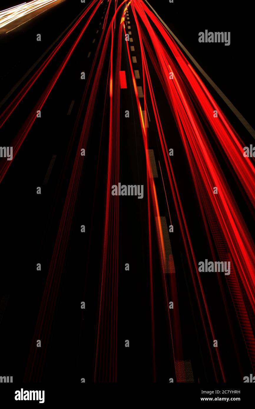 Highway long exposure Stock Photo