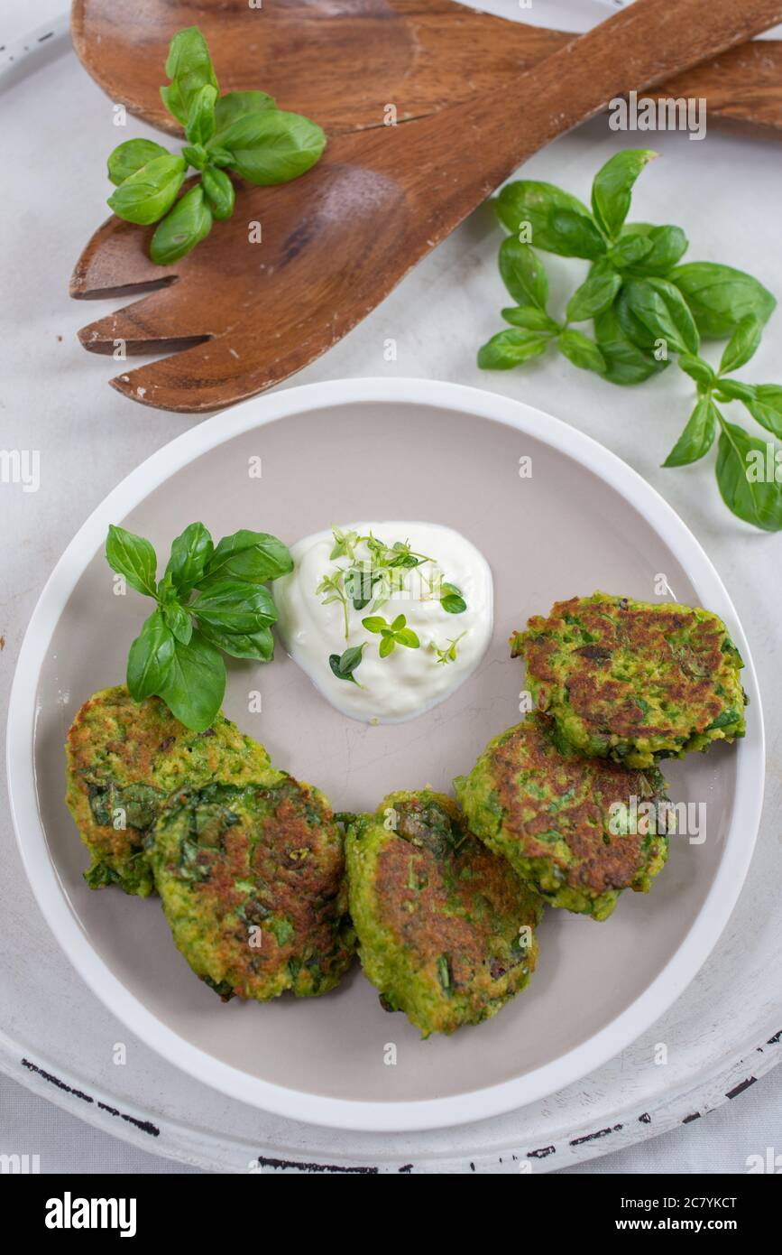 healthy home made vegan kale patties Stock Photo Alamy