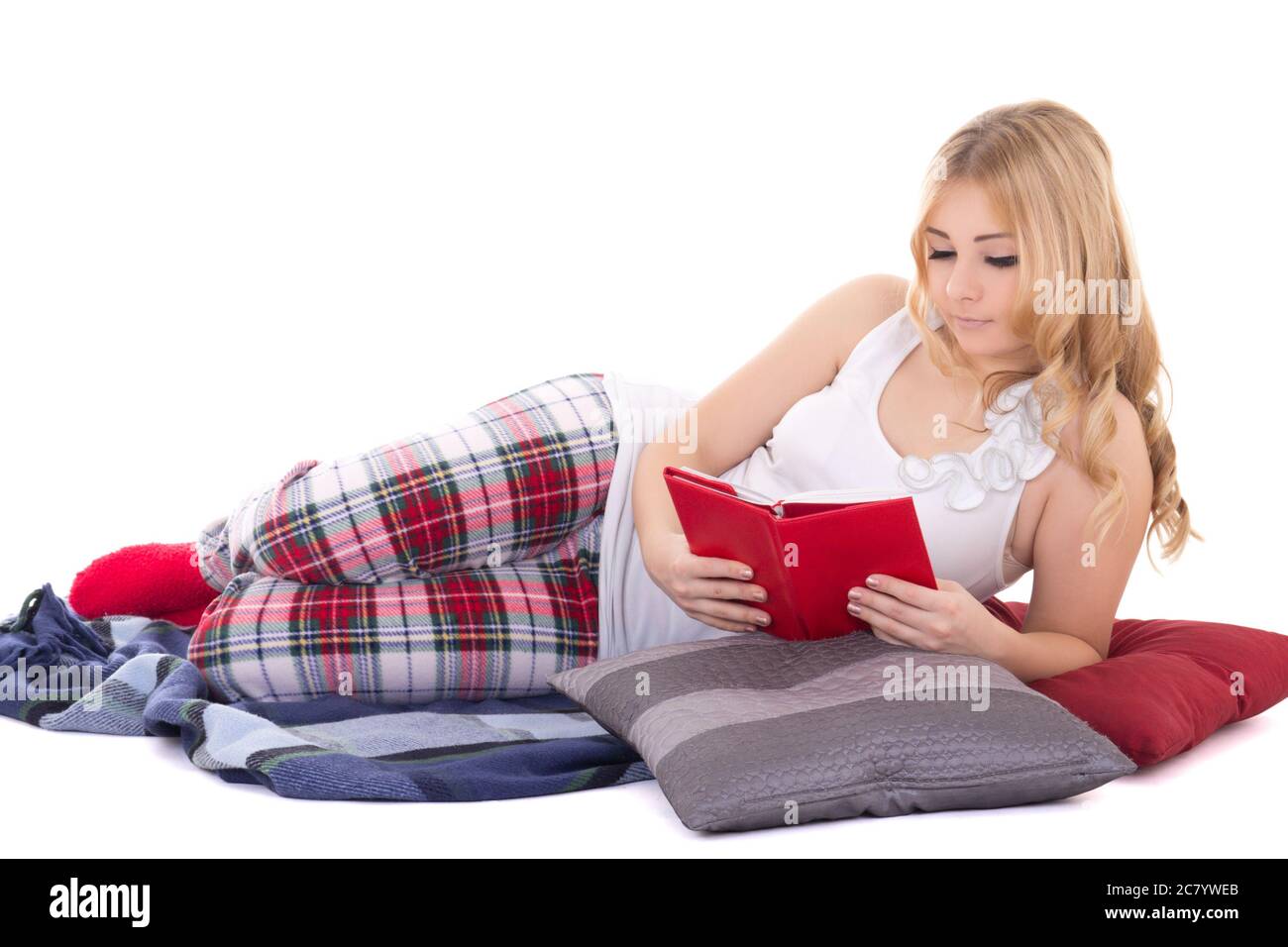 Produktbild von Pyjamahose Mit Aufschrift "Just A Girl Who Loves Books