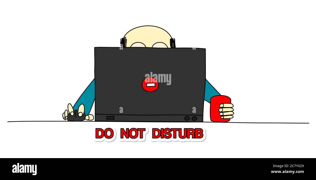 Very busy office worker Stock Photo - Alamy