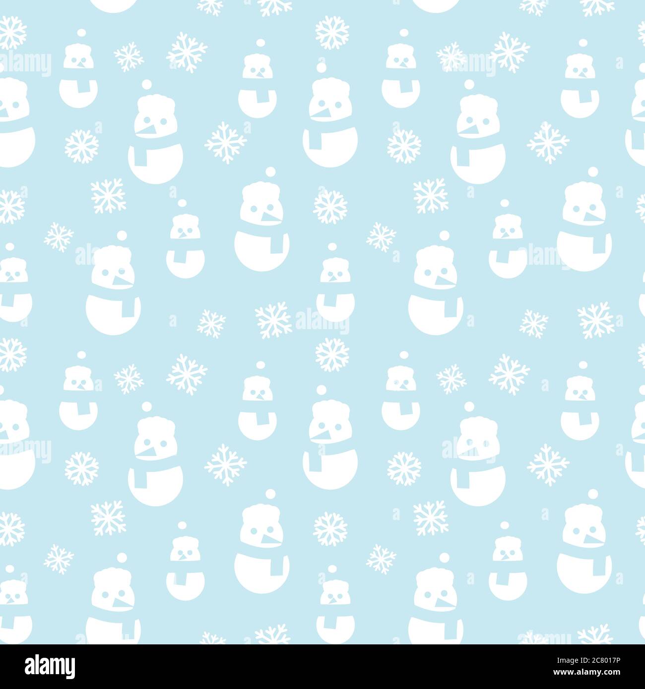 Christmas Snowman seamless pattern background for website graphics ...