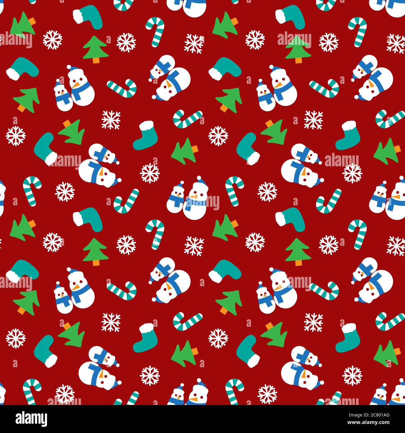 Snowman repeat pattern hi-res stock photography and images - Alamy