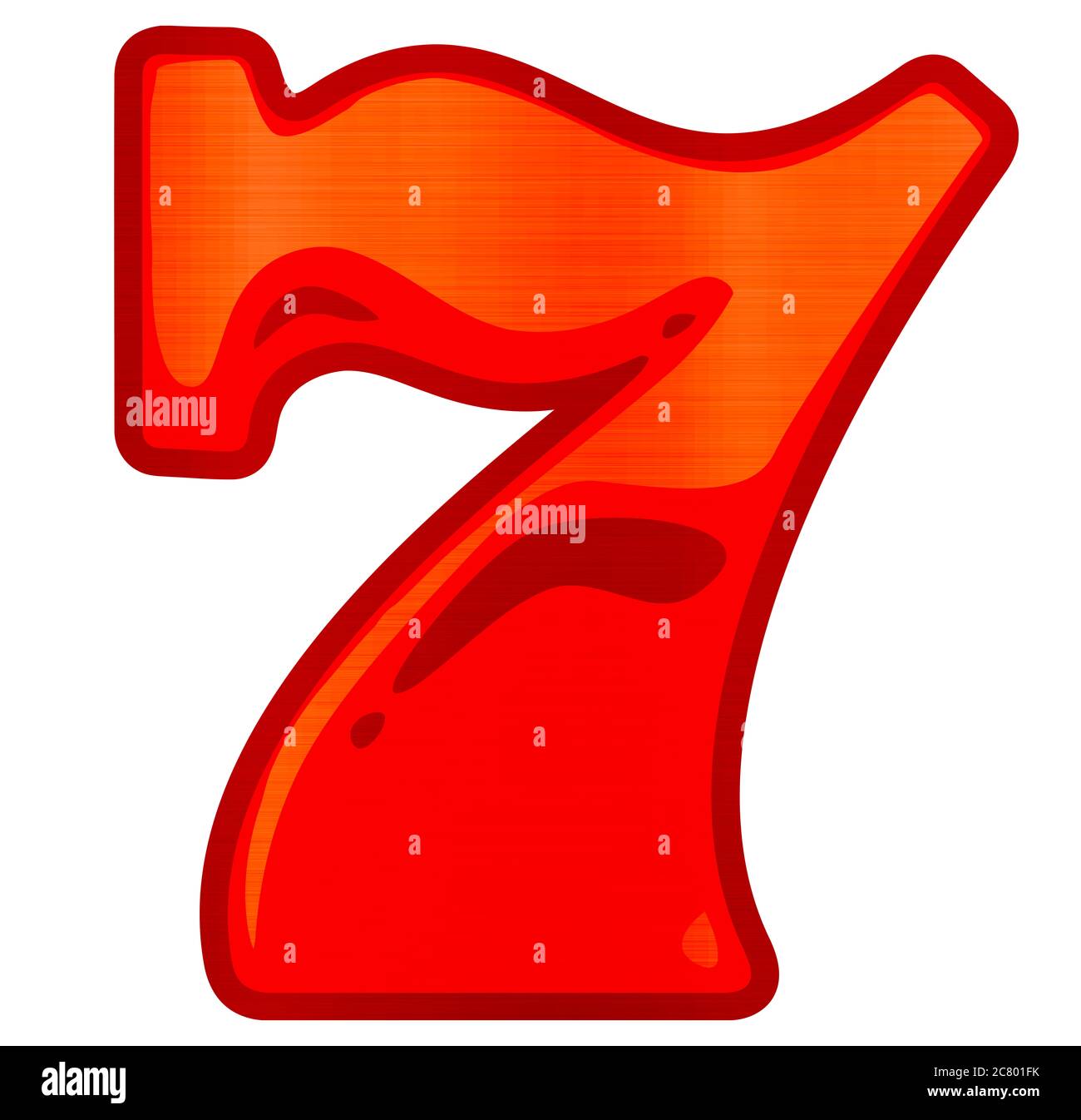 slot machine casino seven number luck red illustration Stock Photo - Alamy