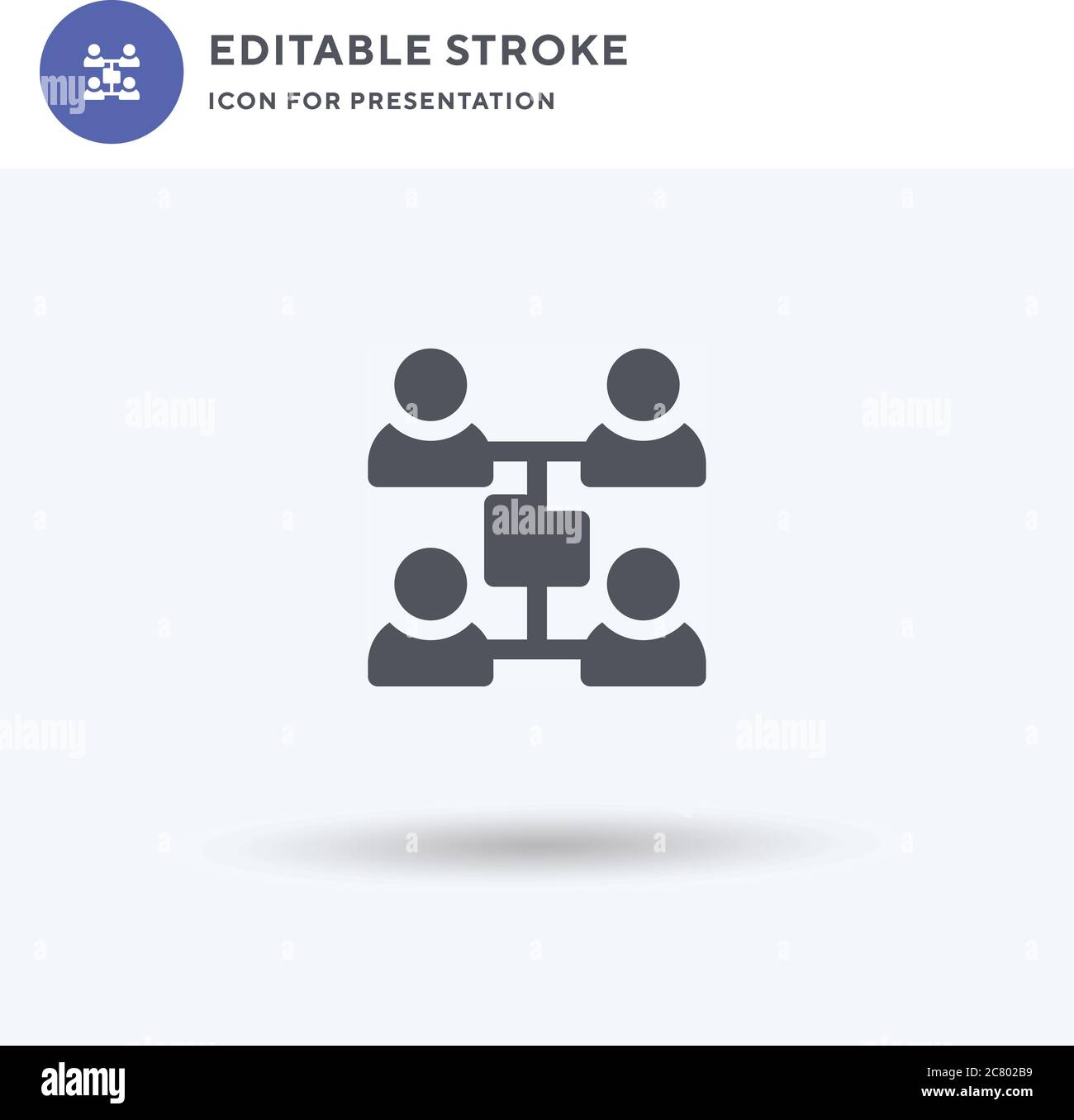 Shared Folder icon vector, filled flat sign, solid pictogram isolated on white, logo illustration. Shared Folder icon for presentation. Stock Vector
