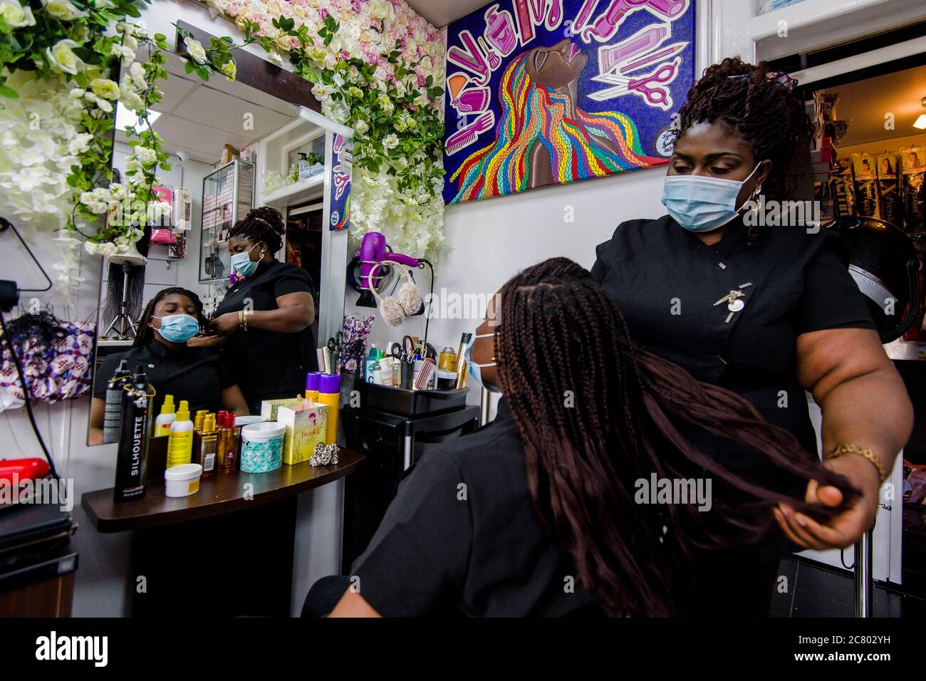 Hairdresser owner Flora opens her shop "Floxzee Hair & Salon" in