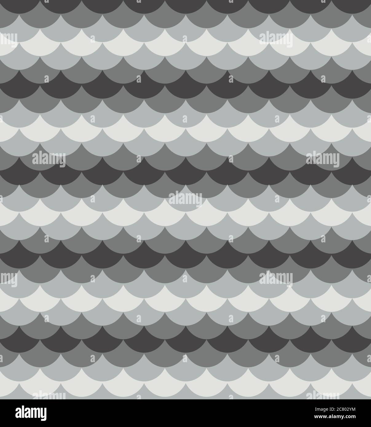 Scallop pattern vector illustration design.Grey seamless vector pattern. Texture used for printing/wallpaper/ background. Stock Vector