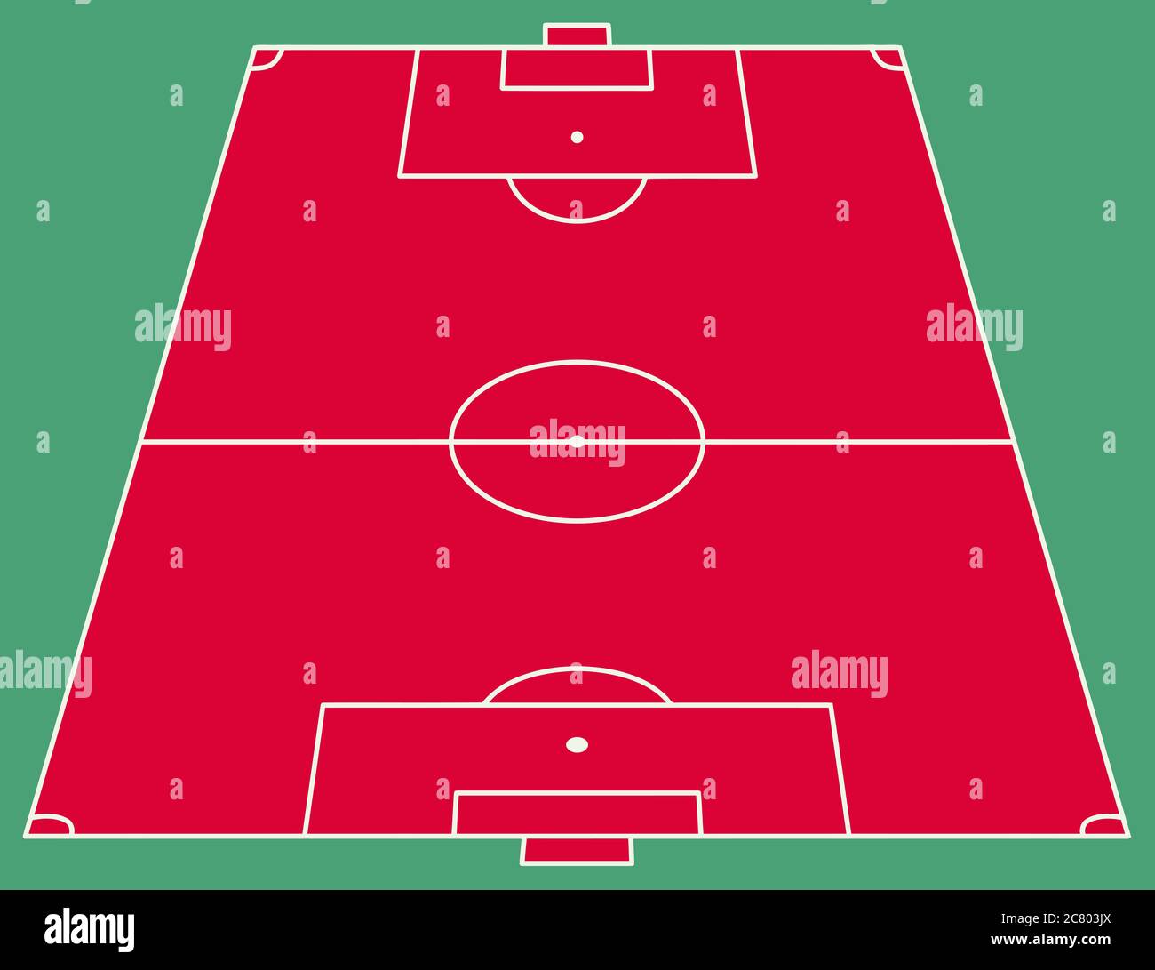 soccer football field game red sport illustration Stock Photo Alamy