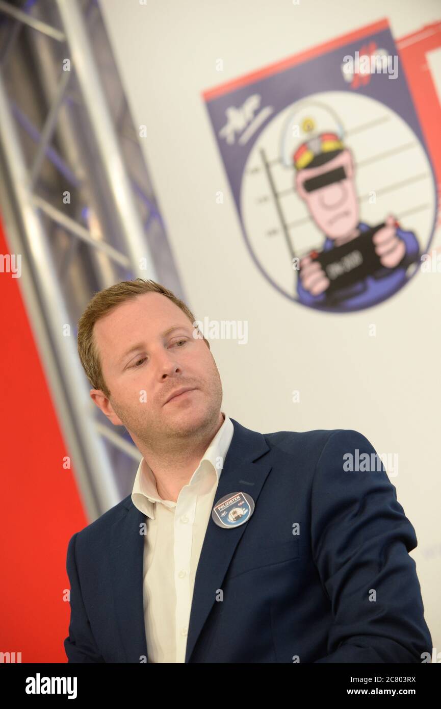 Vienna, Austria. 20th July, 2020. Press conference 'Policemen are not criminals' with FPÖ (Freedom Party Austria) General Secretary NAbg. Michael Schnedlitz at the FPÖ Media Center in Vienna. Credit: Franz Perc / Alamy Live News Stock Photo