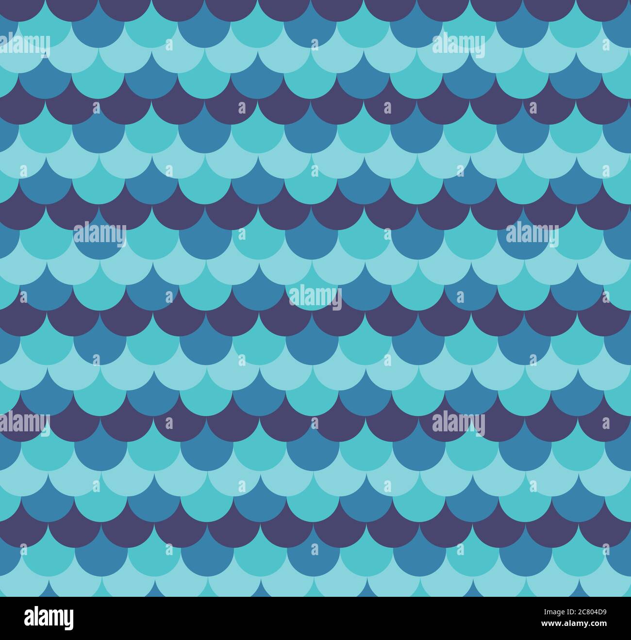 Scallop pattern vector illustration design.Blue seamless vector pattern. Texture used for printing/wallpaper/ background. Stock Vector