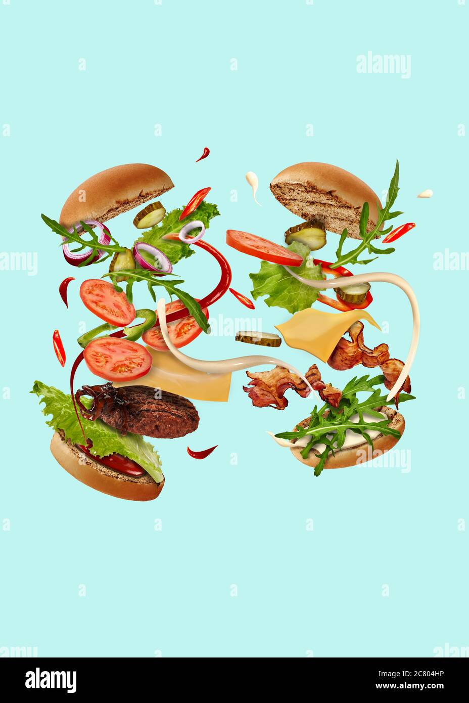 Big appetizing fast food ham hi-res stock photography and images - Alamy