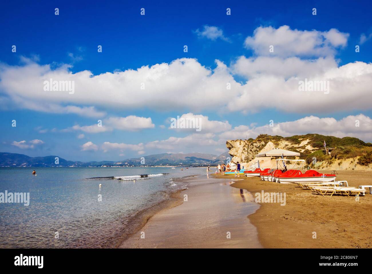 Zakynthos zante kalamaki nesting beach hires stock photography and