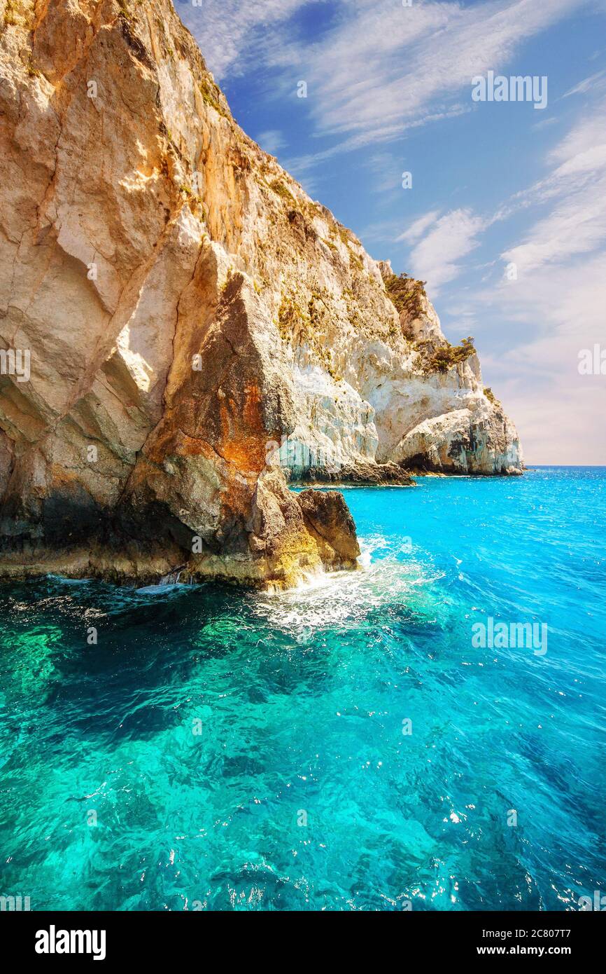 Keri beach zakynthos hi-res stock photography and images - Alamy
