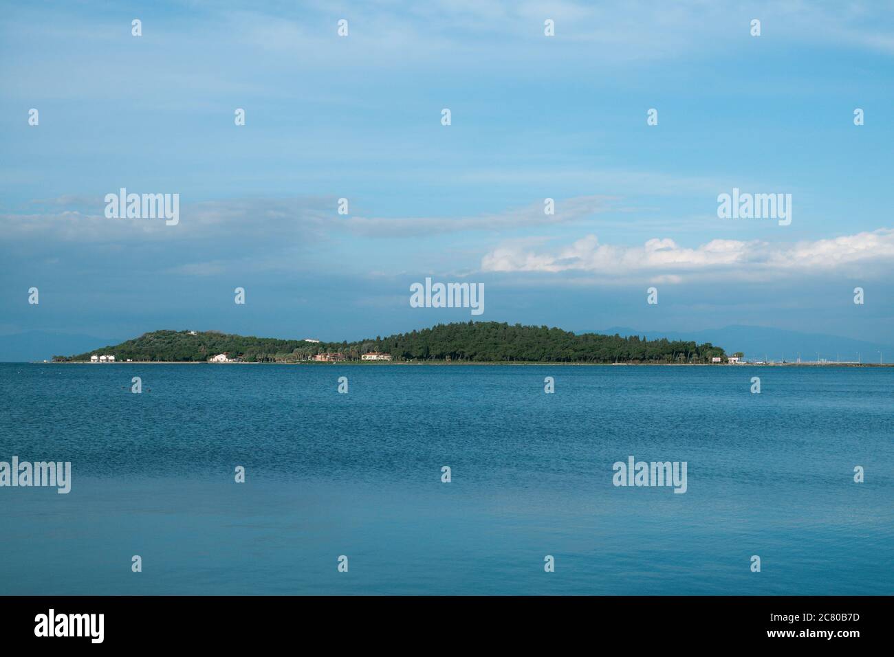 Karantina Island on the egean sea landscape in Izmır, Urla Stock Photo
