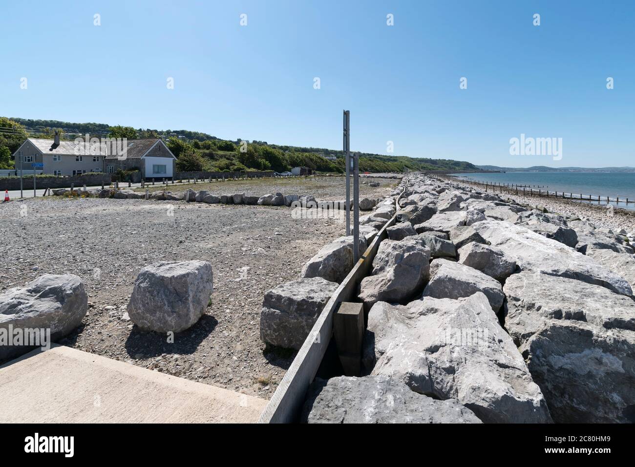 River Dulas at Llanddulas on the North Wales coast Stock Photo Alamy