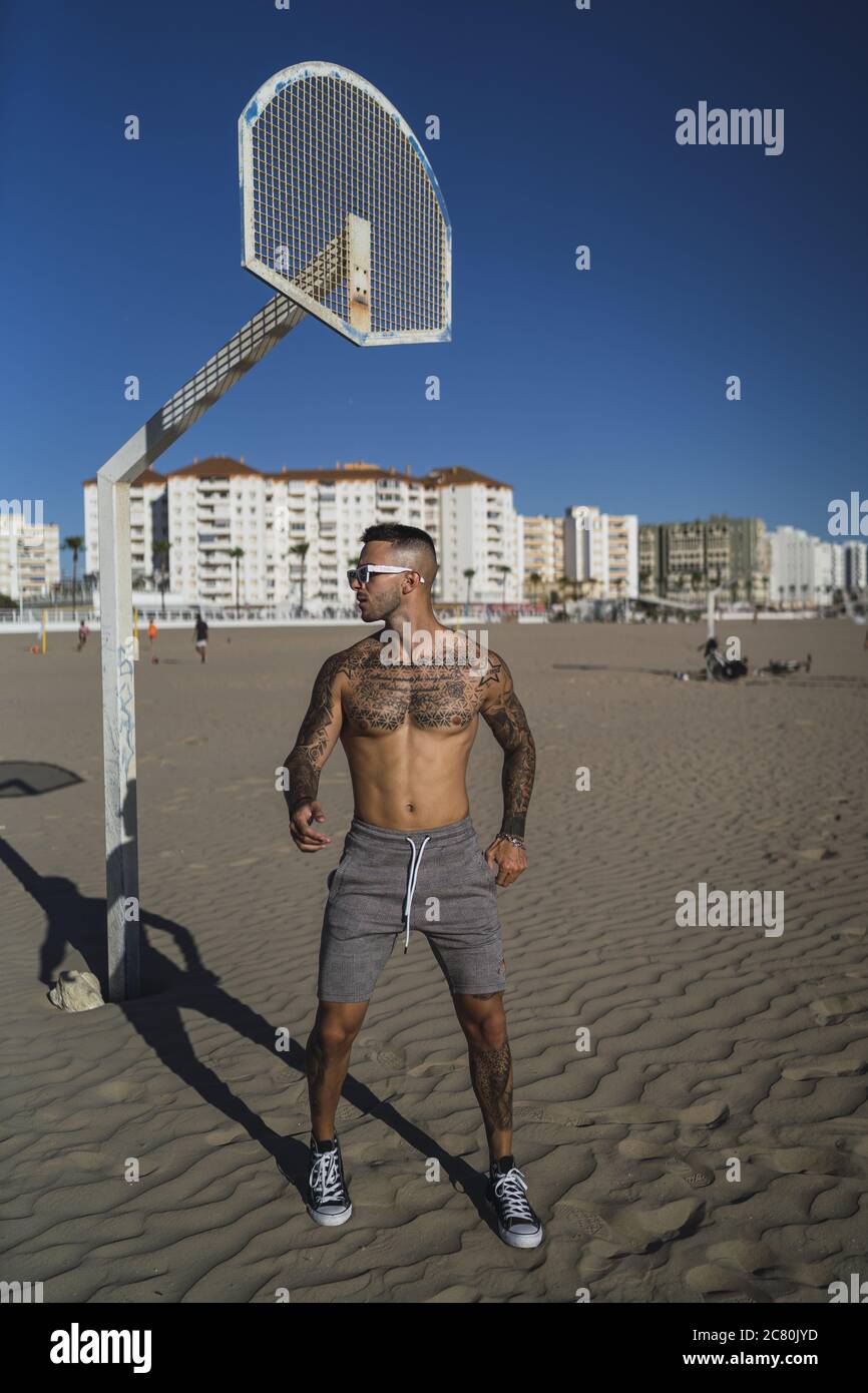 Body tattoo arms chest hi-res stock photography and images - Alamy