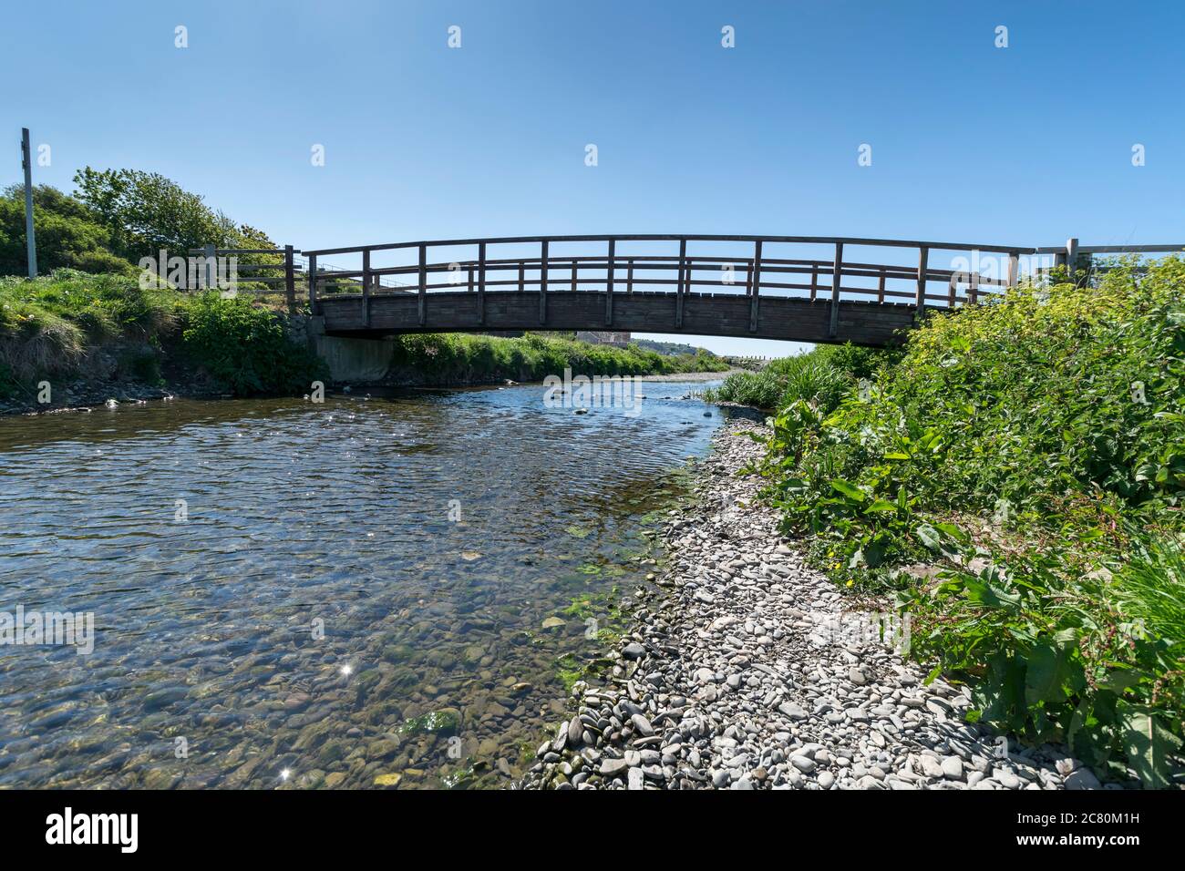 River Dulas at Llanddulas on the North Wales coast Stock Photo Alamy